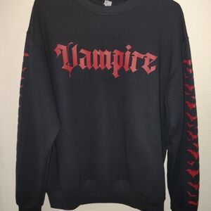 Vampire Black and Red Men's Sweater